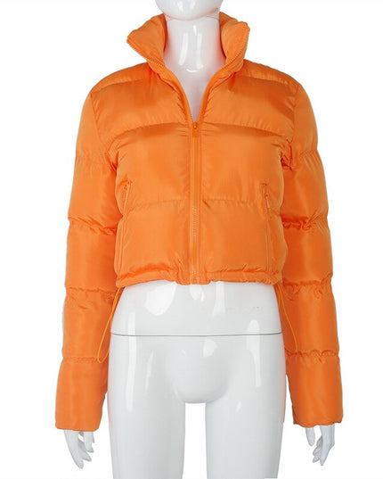 Fall Winter Solid Down Coat Puffer Jacket and Coats for Women Bubble Outerwear Cropped Outwear Oversized Clothing