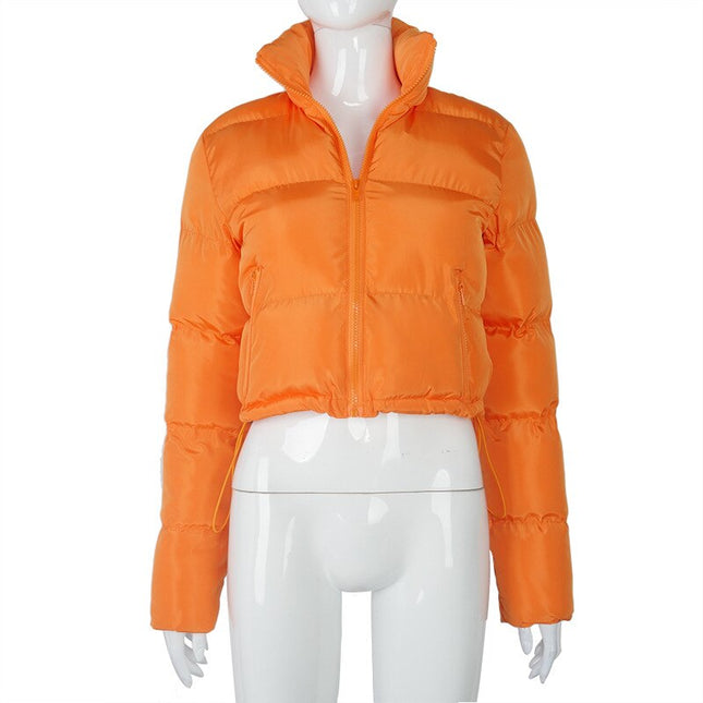 Fall Winter Solid Down Coat Puffer Jacket and Coats for Women Bubble Outerwear Cropped Outwear Oversized Clothing