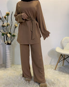 brown suits