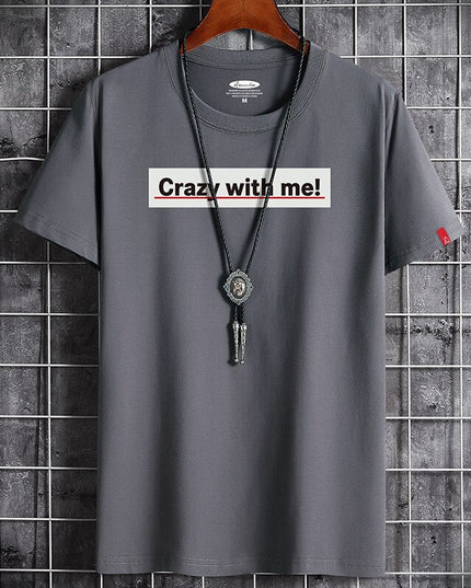 Newest T Shirt for Men Clothing Fitness White O Neck Man T-shirt For Male Oversized Anime S-6XL New Men T-shirts Goth Punk