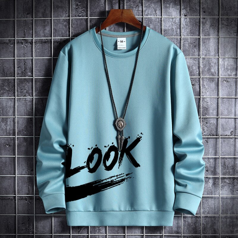 Anime Sweatshirts Hip Hop Maneskin Men Clothes Manga Crewneck Pullover Hoodie Gothic Oversized Tracksuit Streetwear Sweater