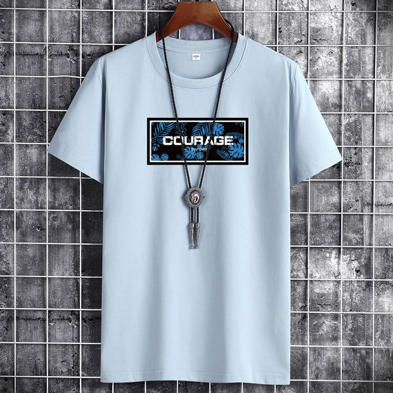 Anime Summer Oversized T-Shirt Cotton Casual  Men T-Shirts Harajuku Manga Clothing Tshirt Street Handsome Men T-Shirt Top