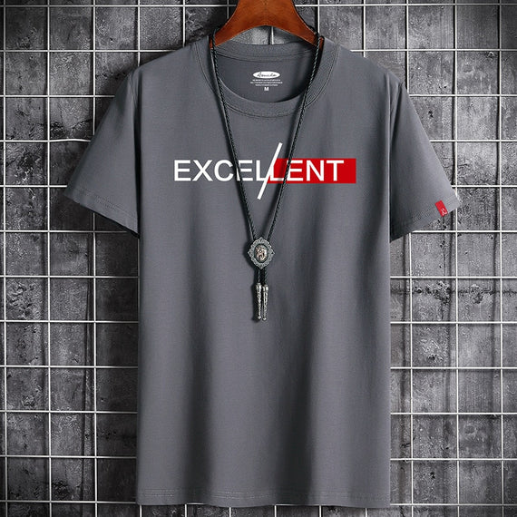 T Shirt for Men Clothing  Newest Fitness White Anime O Neck Man T-shirt For Male Oversized S-6XL New Men T-shirts Goth Punk