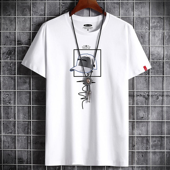 Newest T Shirt for Men Clothing Fitness White O Neck Anime Man T-shirt For Male Oversized S-6XL New Men T-shirts Goth Punk
