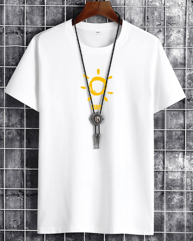 Anime Gothig New Summer Cotton Man T-Shirt T Shirts Fashion Harajuku Sun Printing short T-Shirts Breathable Men Tshirt Tops