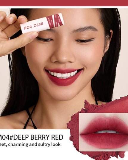INTO YOU Lip Gloss Women Makeup Matte Velvet Lipstick Waterproof Long Lasting Red Lip Tint Lip Glaze Cosmetics 27 Colors
