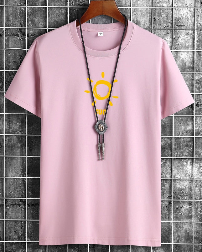 Anime Gothig New Summer Cotton Man T-Shirt T Shirts Fashion Harajuku Sun Printing short T-Shirts Breathable Men Tshirt Tops