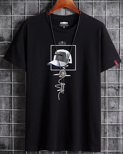 Newest T Shirt for Men Clothing Fitness White O Neck Anime Man T-shirt For Male Oversized S-6XL New Men T-shirts Goth Punk