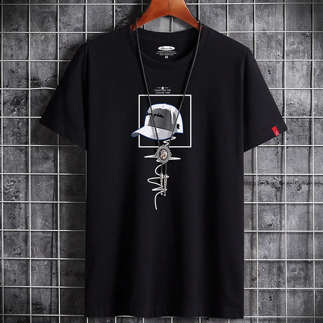 Newest T Shirt for Men Clothing Fitness White O Neck Anime Man T-shirt For Male Oversized S-6XL New Men T-shirts Goth Punk