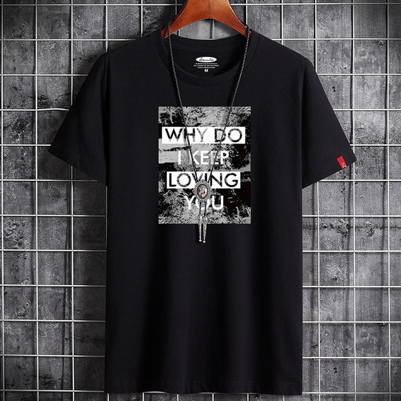 New T Shirt for Men Summer  Harajuku Graphic Oversized Goth Punk Manga Vintage Hip Hop Couples Matching Anime Men Clothing