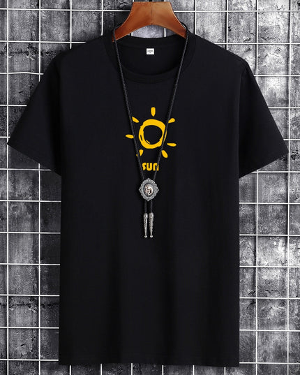 Anime Gothig New Summer Cotton Man T-Shirt T Shirts Fashion Harajuku Sun Printing short T-Shirts Breathable Men Tshirt Tops