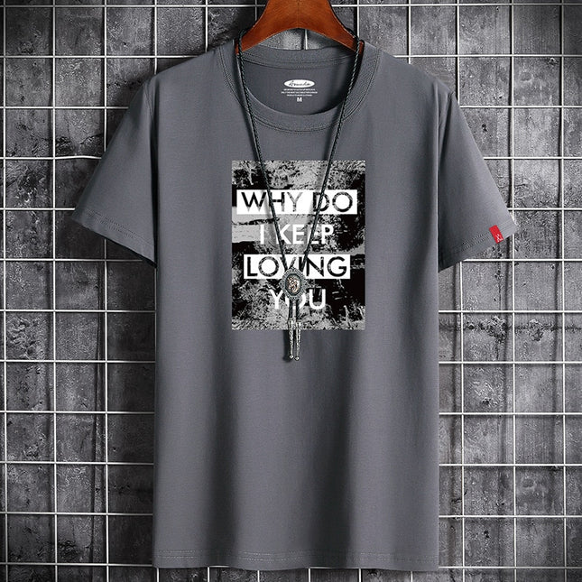 New T Shirt for Men Summer  Harajuku Graphic Oversized Goth Punk Manga Vintage Hip Hop Couples Matching Anime Men Clothing