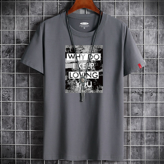 New T Shirt for Men Summer  Harajuku Graphic Oversized Goth Punk Manga Vintage Hip Hop Couples Matching Anime Men Clothing