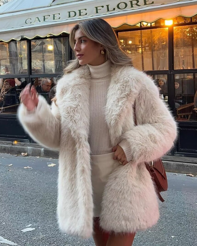 Artificial Fur Warm Coat Thick Coat Women