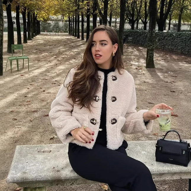 Modische Herbst- und Winter-Thermofleecejacke für Damen