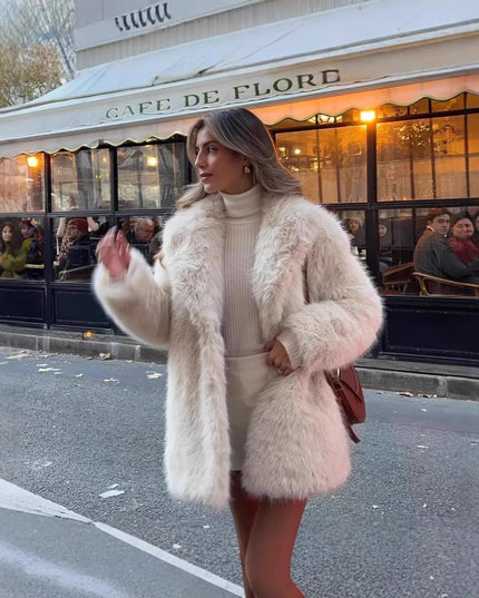 Artificial Fur Warm Coat Thick Coat Women