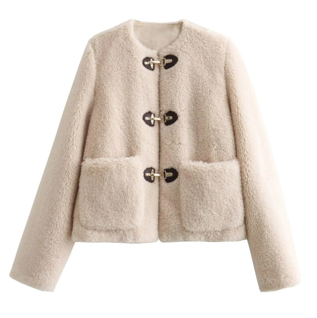Modische Herbst- und Winter-Thermofleecejacke für Damen