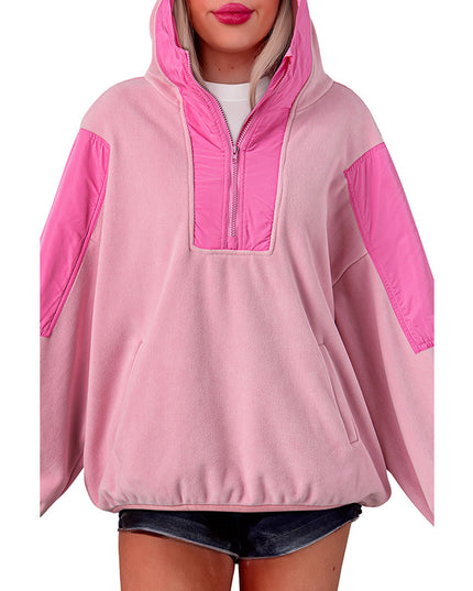 Leisure Style Overszie Contrast Color Long Sleeves Sweater