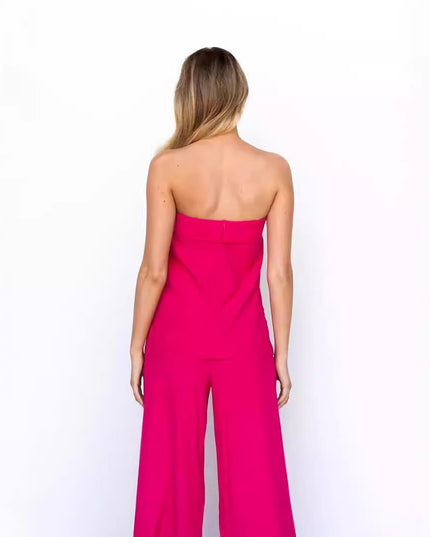 Kvinnors Casual Off-shoulder Omlotttopp och Byxor Kostym