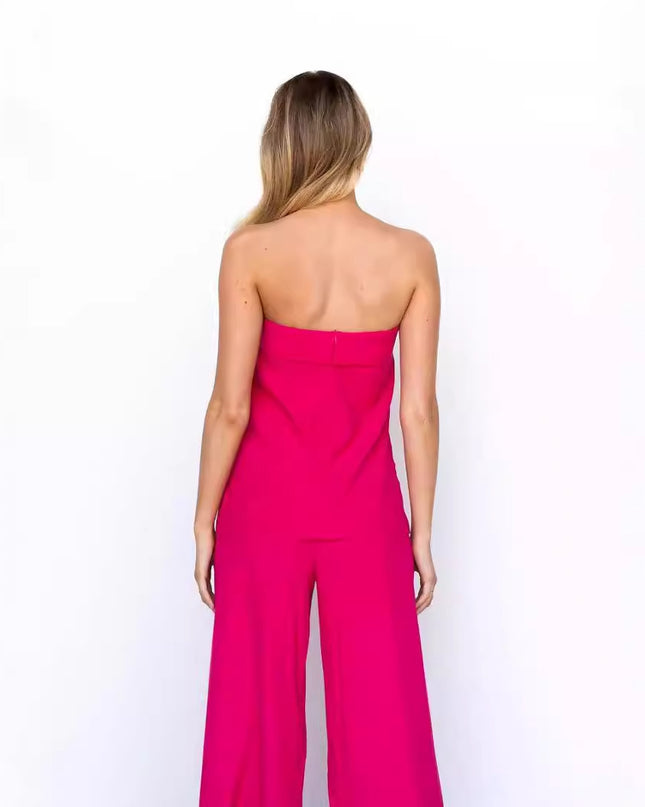 Kvinnors Casual Off-shoulder Omlotttopp och Byxor Kostym