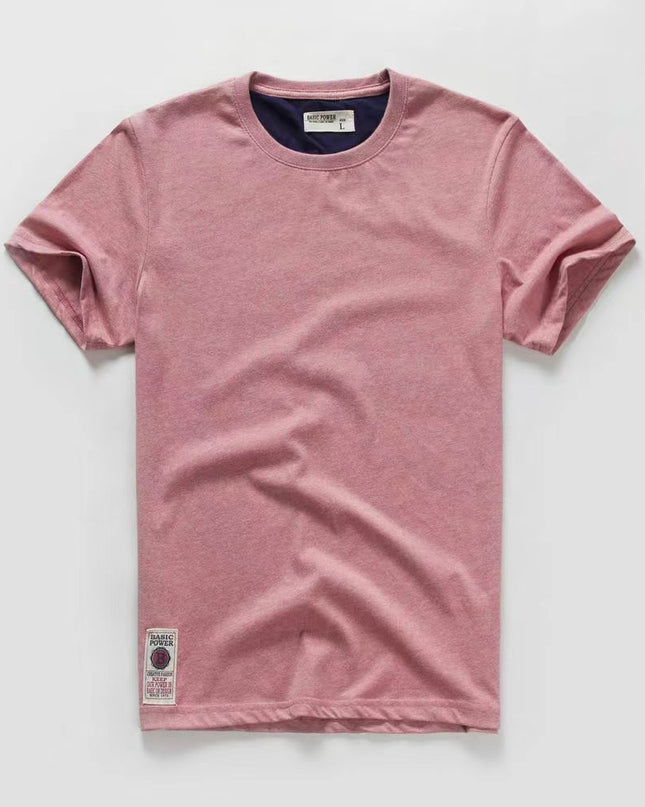 Men's t-shirt New Summer cotton white solid t shirt men causal o-neck basic tshirt male high quality classical tops