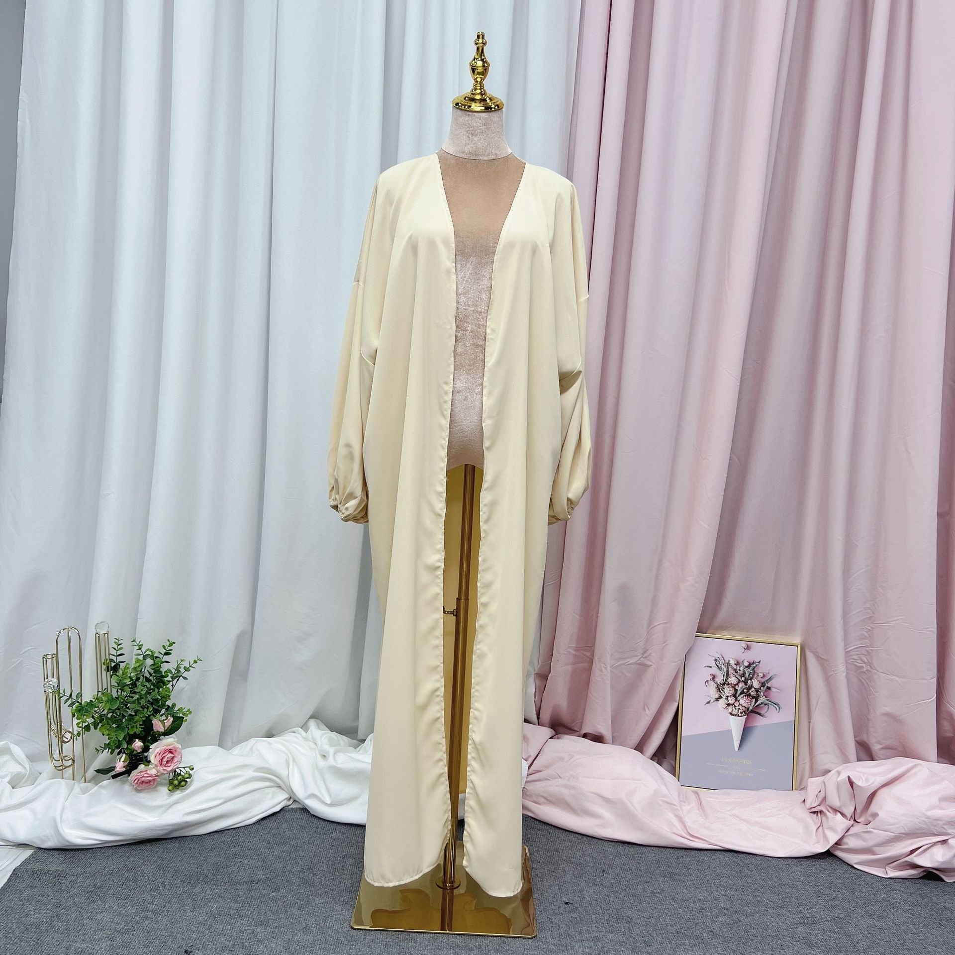 Suits Kaftan Satin Islam hijab Muslim Dress Sets Robe Longue Kimono Ensemble Femme Musulmane Abayas