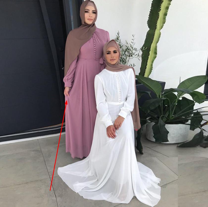 Djellaba Muslim Dress Big Swing Abaya Elegant Long Muslim Abayas Women Modest Wear Clothing EID Robes Belt
