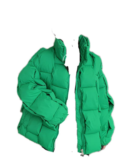 Wattierte Baumwoll-Parkajacke Damen Wintermäntel und -jacken Rollkragen-Kurzparkas Bubble Puffer Damenjacke Winter 2023