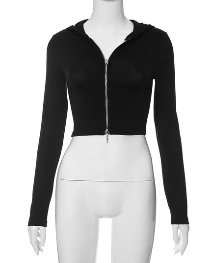 2024 Y2K Women's Zip-Up Hoodie - Streetwear Fashion