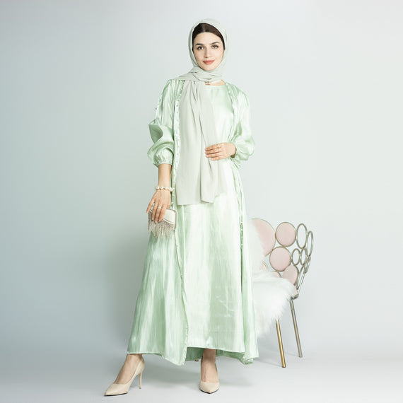 Djellaba Suits Abaya Dubai Two pieces Muslim Sets Dress Abaya Dubai Turkey Muslim Islam Abayas With Belt