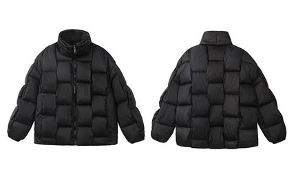 Wattierte Baumwoll-Parkajacke Damen Wintermäntel und -jacken Rollkragen-Kurzparkas Bubble Puffer Damenjacke Winter 2023