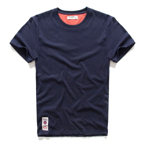 Men's T-shirt for Men Cotton Solid Color T Shirt Men Causal Goth Punk O-neck Basic Tshirt Male High Quality Classical Tops