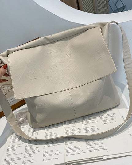 Big Black Bag Female Luxury Leather Shoulder Bag