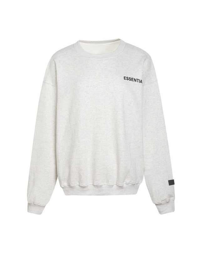 Light Blue Grey Cotton Fleece Oversize Long Sleeve Streetwear Sweatshirts Vintage Brand Pullover Warm Crewneck Sweatshirt Women