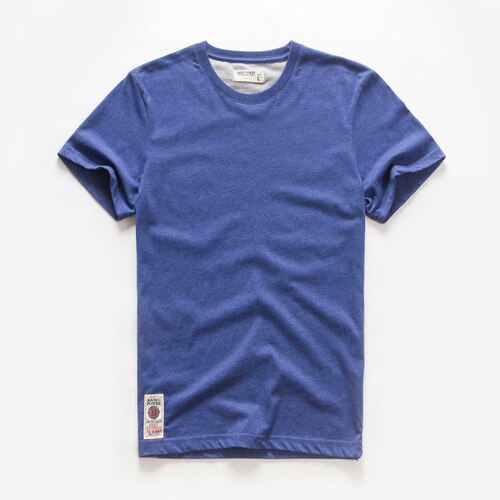 Men's T-shirt for Men Cotton Solid Color T Shirt Men Causal Goth Punk O-neck Basic Tshirt Male High Quality Classical Tops