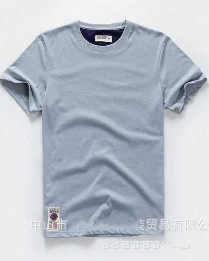 Men's t-shirt New Summer cotton white solid t shirt men causal o-neck basic tshirt male high quality classical tops