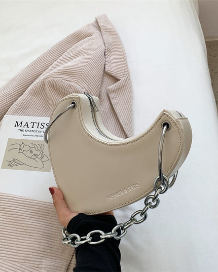 Heart Shaped Ladies Shoulder Bags Leopard Print Women Pu Leather Underarm