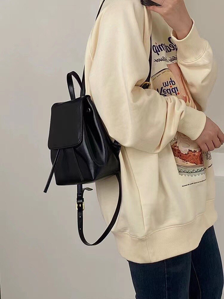Vintage Design Women's Small Backpack College Girls School