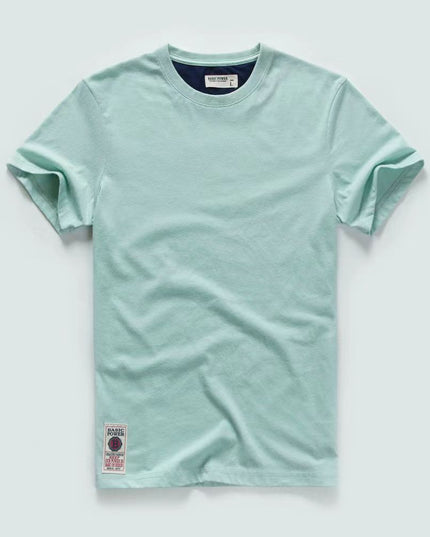Men's t-shirt New Summer cotton white solid t shirt men causal o-neck basic tshirt male high quality classical tops