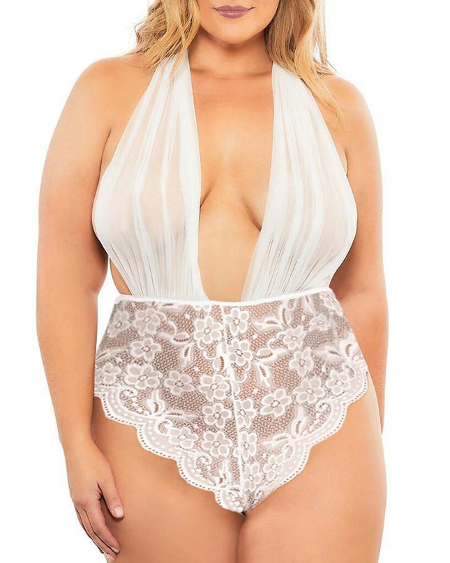 Sexiga damunderkläder, hel spetsbody, nätbabydoll, lenceria mujer, erotiska underkläder, damer, erotiskt set, öppen bh