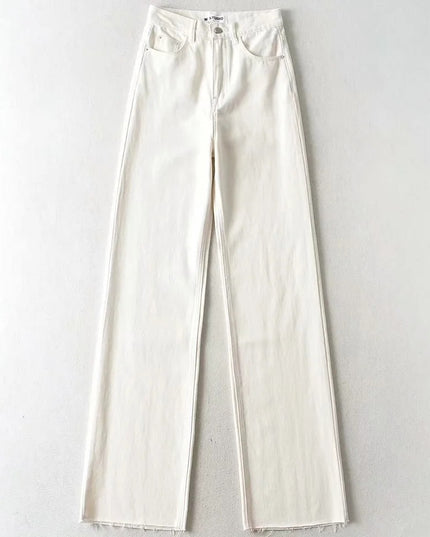 Casual Fashion Straight Leg Women's Jeans Denim Bottom Harajuku Boyfriend Long High Waist Baggy Jeans Fall Pants