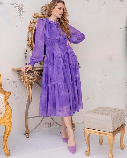 Ruffle Long Sleeve Chiffon Maxi Dresses Bandage Sexy Ladies Boho Beach Dress Elegant Pleated Summer Long Dress For Women 2023