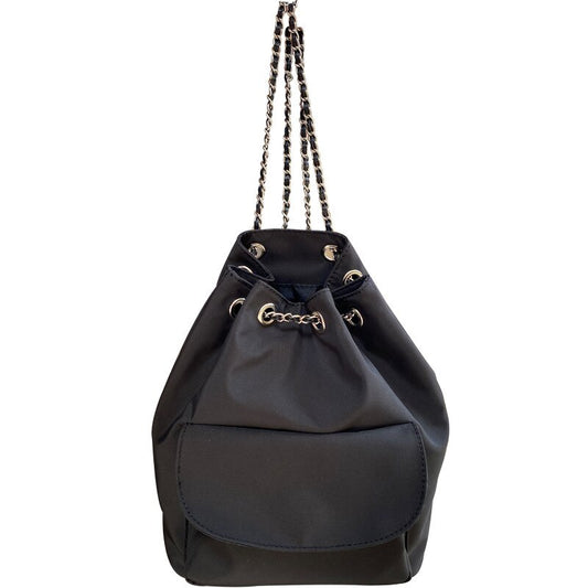 Simple Chain Women's Backpack Bucket Shoulder Bag Fashion String College Girls School