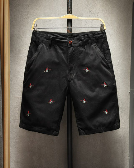 Casual Shorts Pants for Men Clothing Black Running Techwear Jeans Sweatpants Harajuku Biker Cargo Denim Sport Hip Hop Board