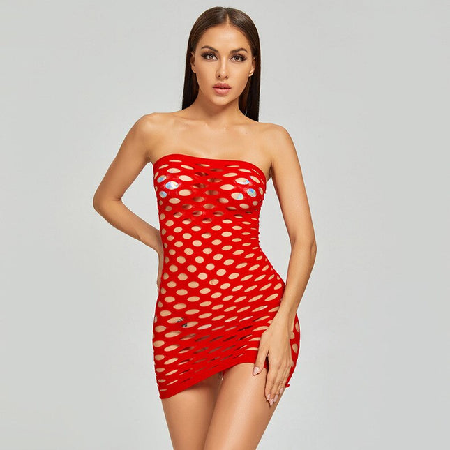 Erotische Dessous Strumpfhosen Erotische Dessous Exotisches Kleid Heißes Cosplay Stretch Teddy Babydoll Kostüm Pyjamas Sexy Spitzenstrumpfhosen