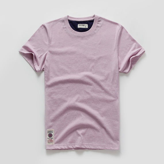 Men's T-shirt for Men Cotton Solid Color T Shirt Men Causal Goth Punk O-neck Basic Tshirt Male High Quality Classical Tops
