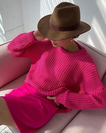 Autumn Winter Knitted Sweaters Sweaters for Women Fashion Long Sleeve Pullover Sweater Oversized Christmas Clothes