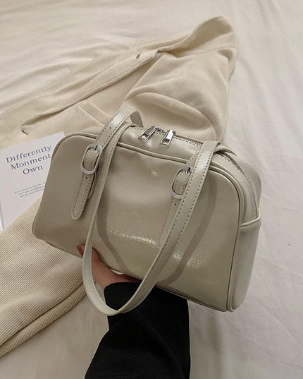 Fashion Silver Color Women Underarm Bag Simple Ladies Large Shoulder