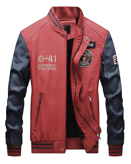 New Jackets for Men Clothing Jaquetas Pilot PU Leather Jacket Chaquetas Coat Tracksuits Bomber Coats Baseball New Chaquetas