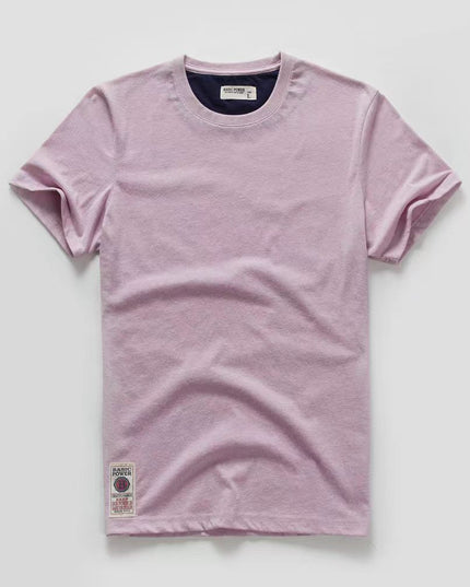 Men's t-shirt New Summer cotton white solid t shirt men causal o-neck basic tshirt male high quality classical tops
